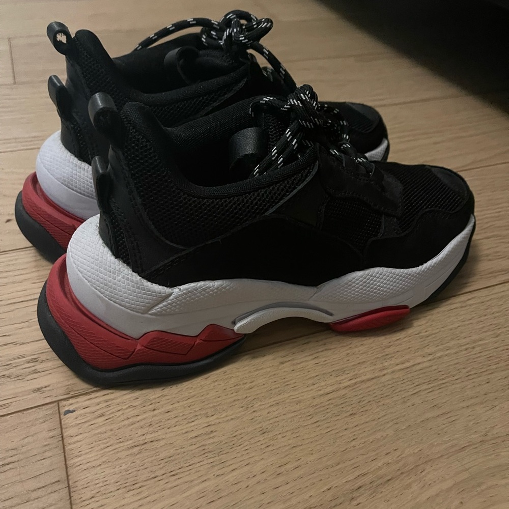 Black sneakers
